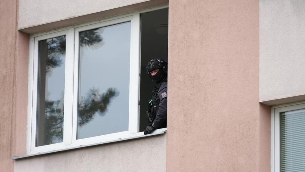Policejní zásah v pražském Braníku (1)