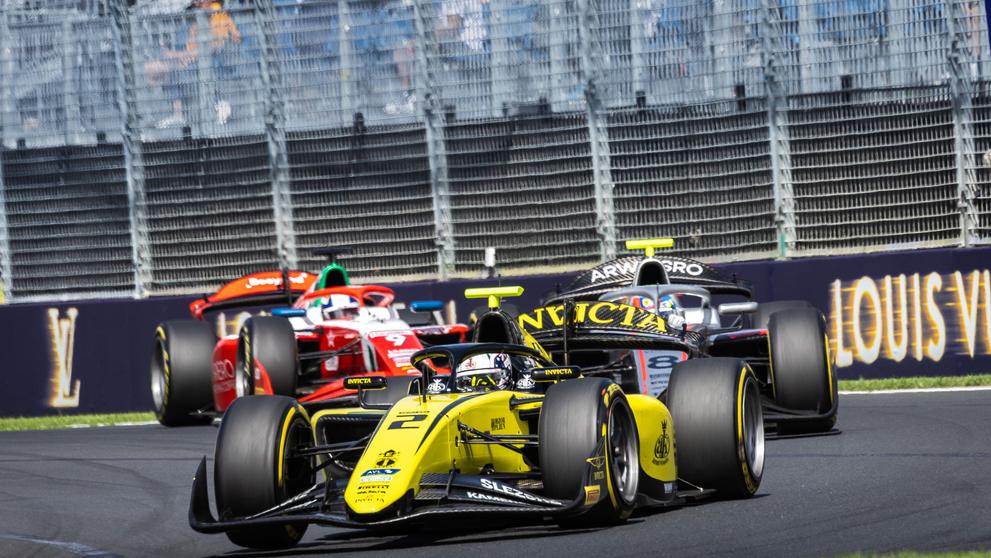 Roman Staněk při sprintu F2 v Austrálii