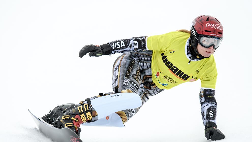 Ester Ledecká při vítězství v Cortině d´Ampezzo - 3