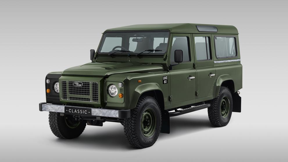 Classic Defender V8 ve stylu vozu Winstona Churchilla