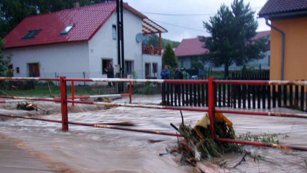 Povodně v Česku - Vsetínsko