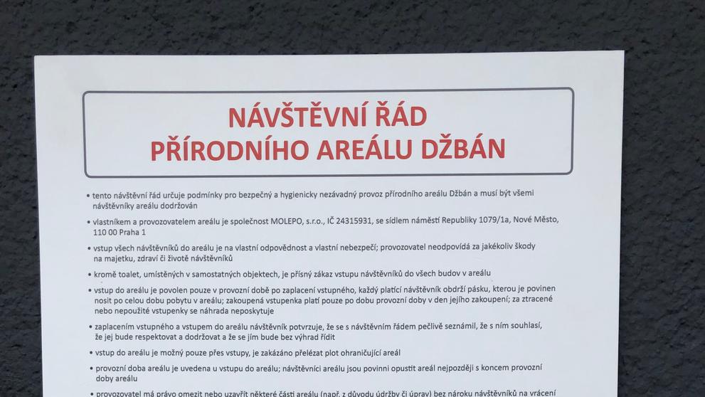Zákaz jídla a pití na koupališti Džbán - 2