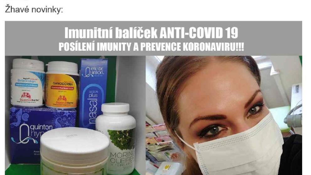 Zneužívání virové epidemie při prodeji doplňků stravy - 1