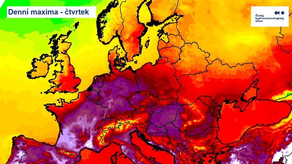 Denní maxima - čtvrtek