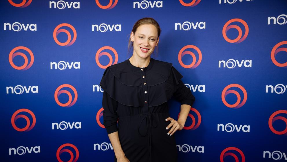 Jana Pidrmanová na premiéře seriálu Vraždy v kraji