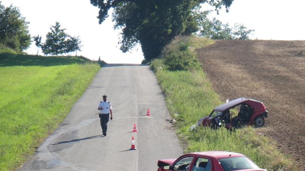 Čelní střet na Uherskohradišťsku