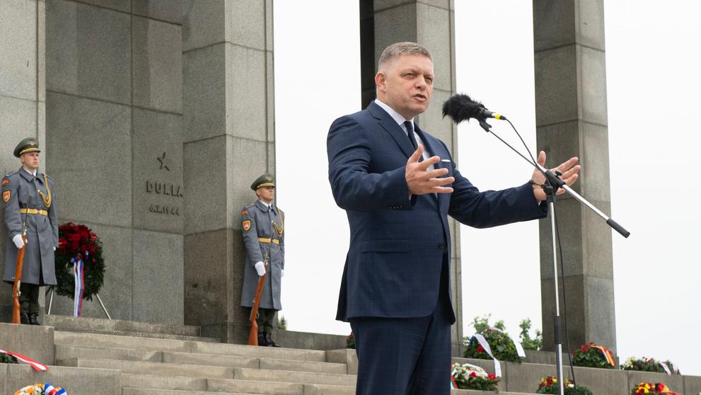 Robert Fico v Bratislavě, 8. 5. 2024 Deň víťazstva nad fašizmom 
