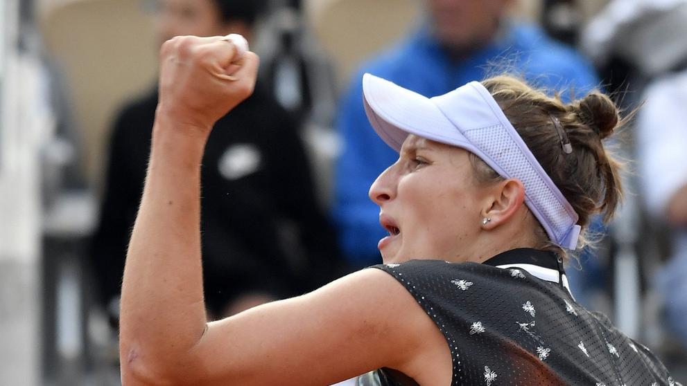Vítězné gesto Markéty Vondroušové