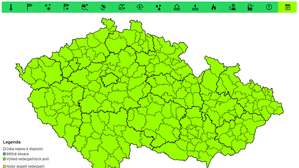 Předběžná výstraha před horkem 2.-3. 7. 2025