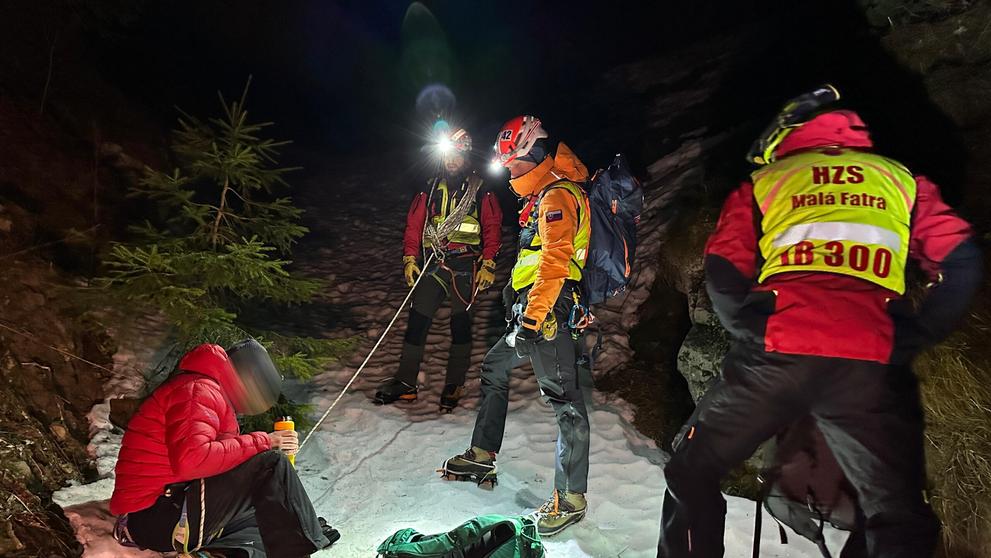 Záchrana českého turisty na Malé Fatře