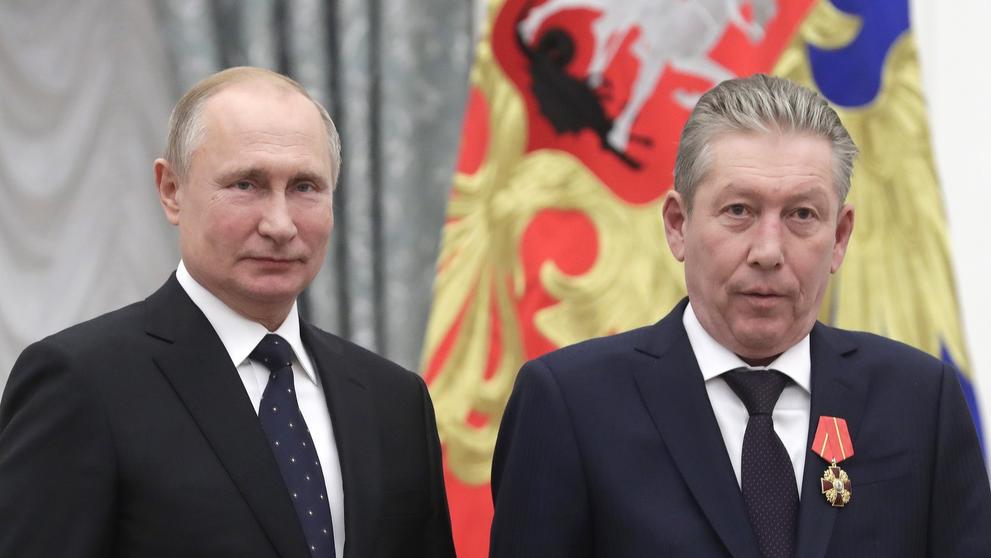 Vladimir Putin a Ravil Ulfatovič Maganov 21. 11. 2019