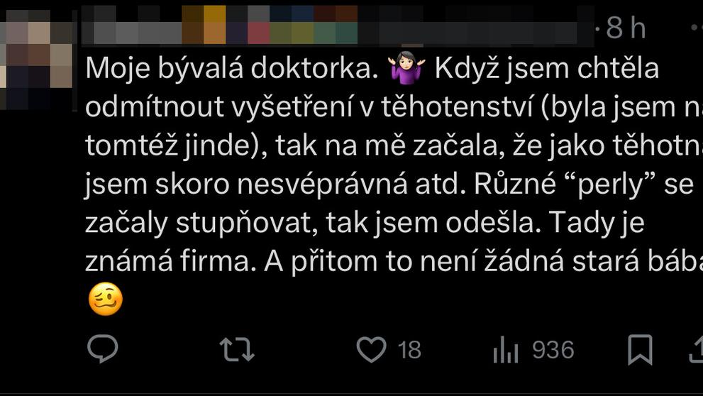 Reakce na chování gynekoložky Instagram (4)