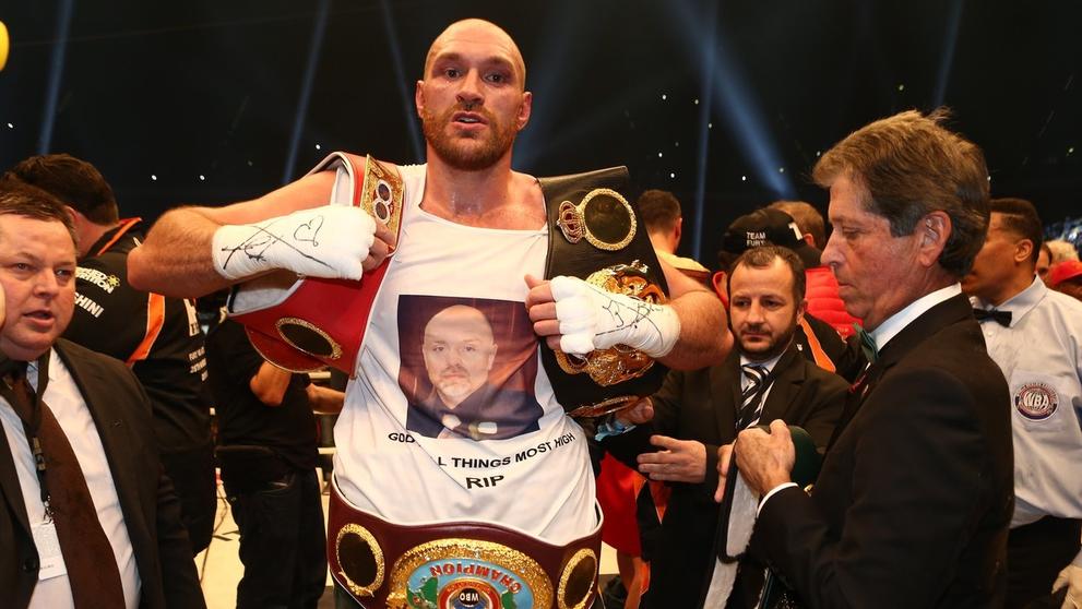 Tyson Fury po vítězství nad Vladimirem Kličkem