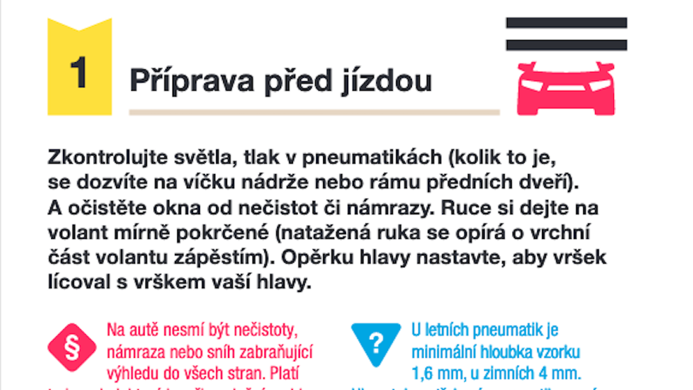 Desatero určené čerstvým držitelům řidičáku