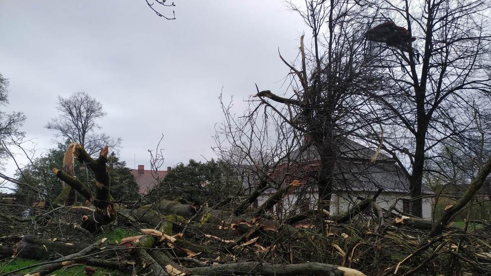 V Nejepíně na Havlíčkobrodsku nejspíš řádilo tornádo