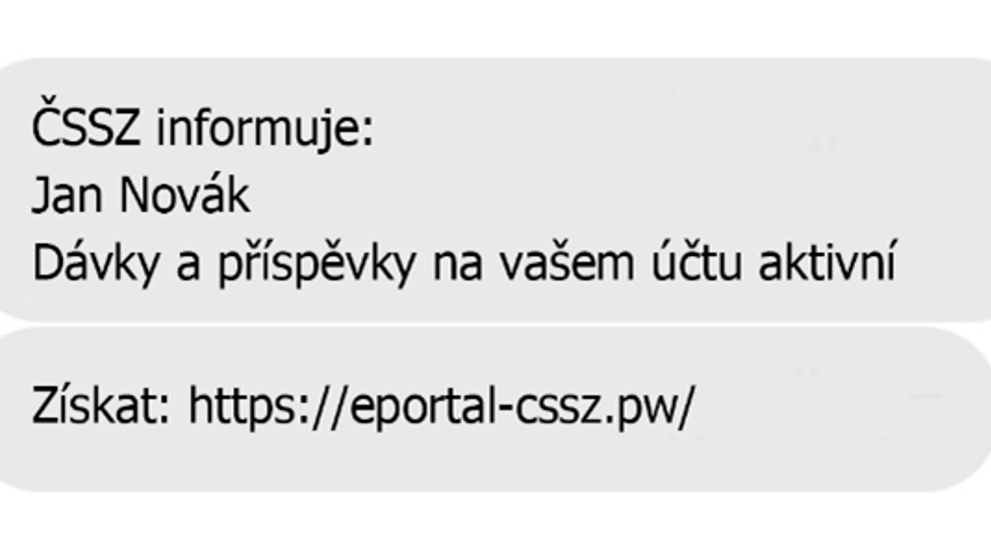 Podvodná SMS