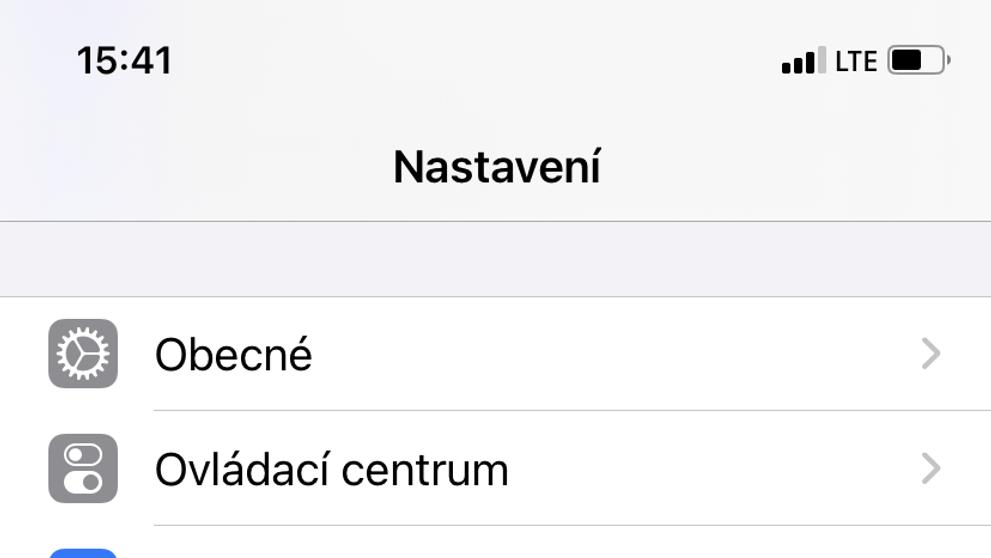 Oranžové a zelené tečky v iOS 14 - 5