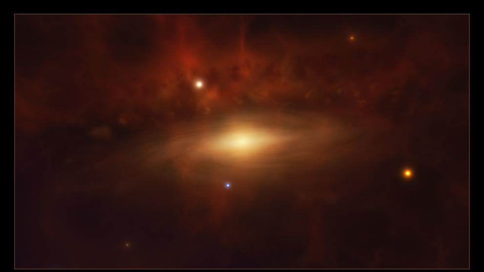 Černá díra vznikla v centru galaxie SDSS1335+0728