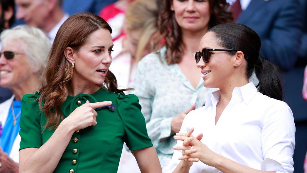 Kate Middleton a Meghan Markle, 13. 7. 2019 Wimbledon Championships (3)