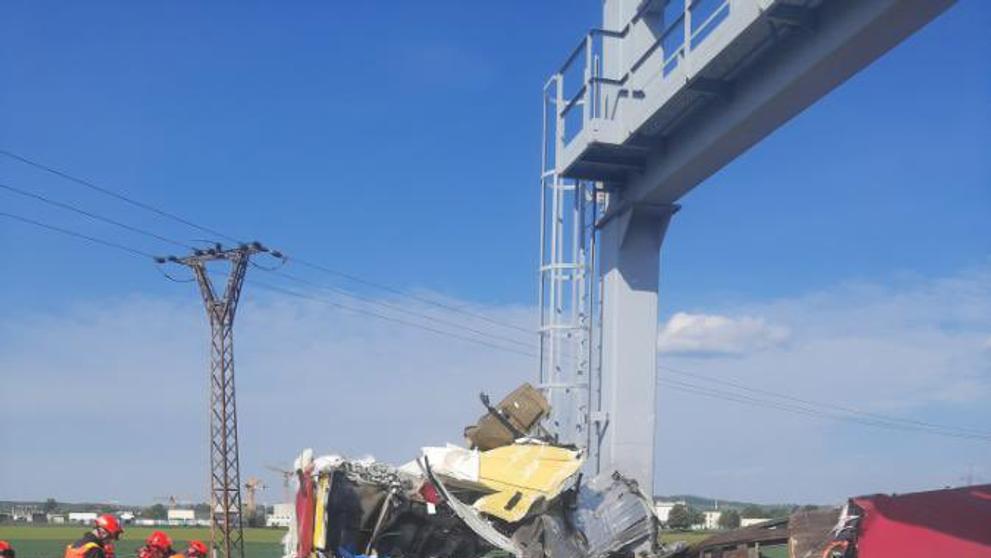 Dopravní nehoda na D2 u Brna (1)