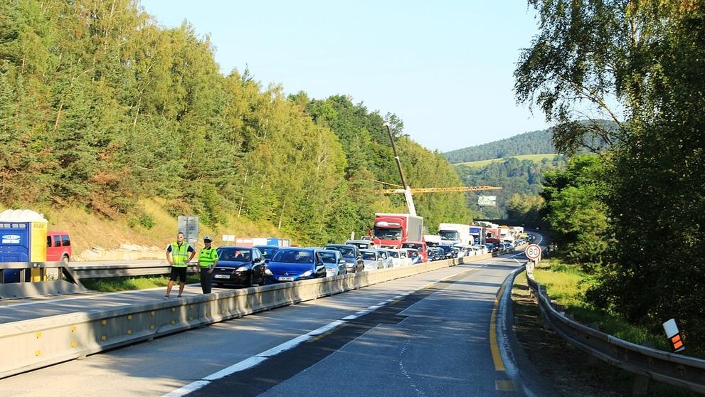 Hromadná nehoda na dálnici D1
