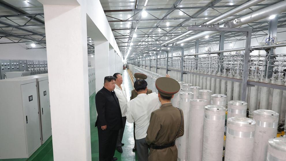 Kim Čong-un na návštěvě továrny na výrobu obohaceného uranu, 13. 9. 2024 (4)
