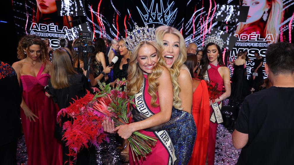 Justýna Zedníková a nová miss Adéla Štroffeková