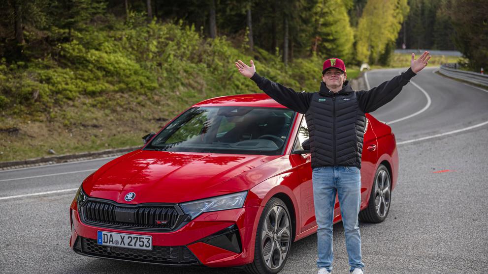 Oliver Solberg a Škoda Octavia RS