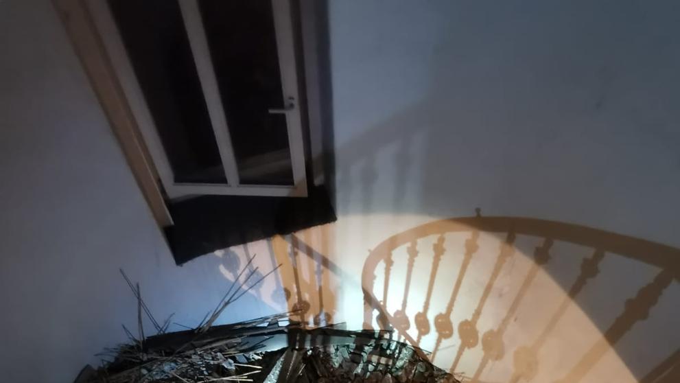 Rána nahoře v domě naštěstí nebyla výbuchem plynu