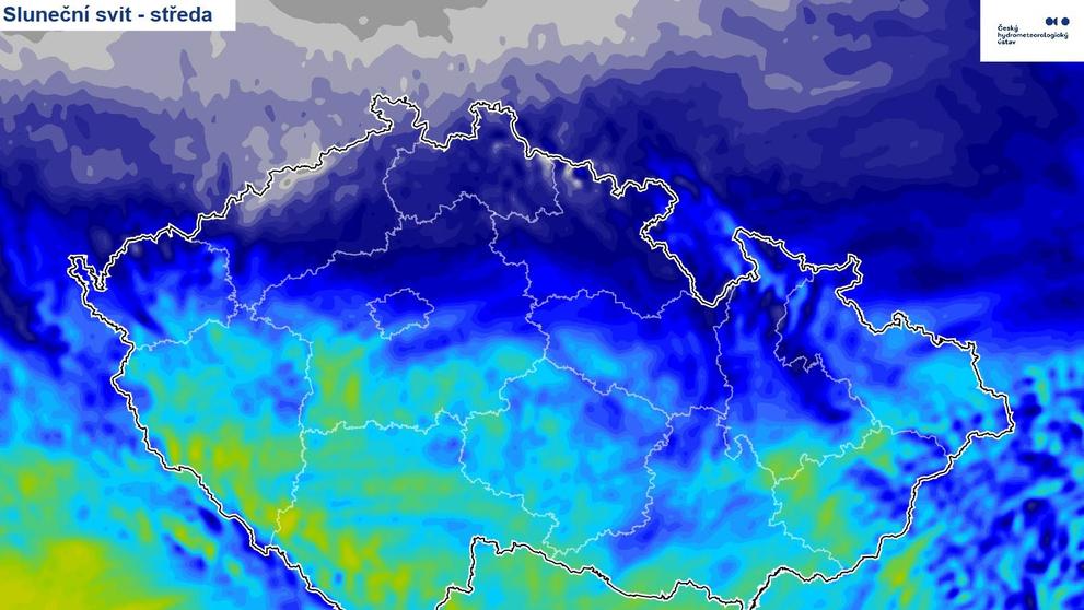 Mapa slunečního svitu