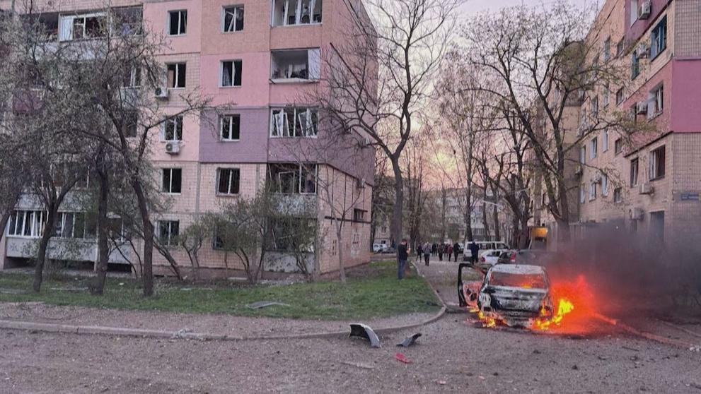 Ruský raketový útok na ukrajinské město Kryvyj Rih