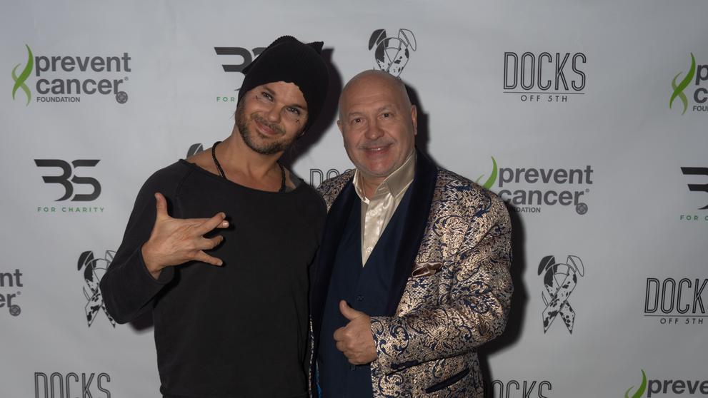Lauri Ylonen, zpevak a frontman kapely The Rasmus s Michalem Davidem