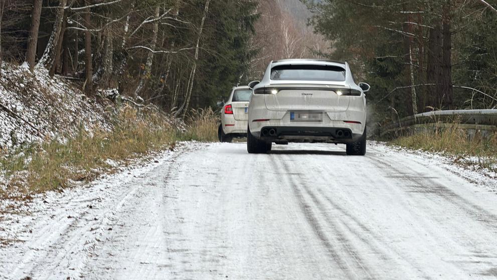 Objížďky dálnice D1 na letních pneumatikách