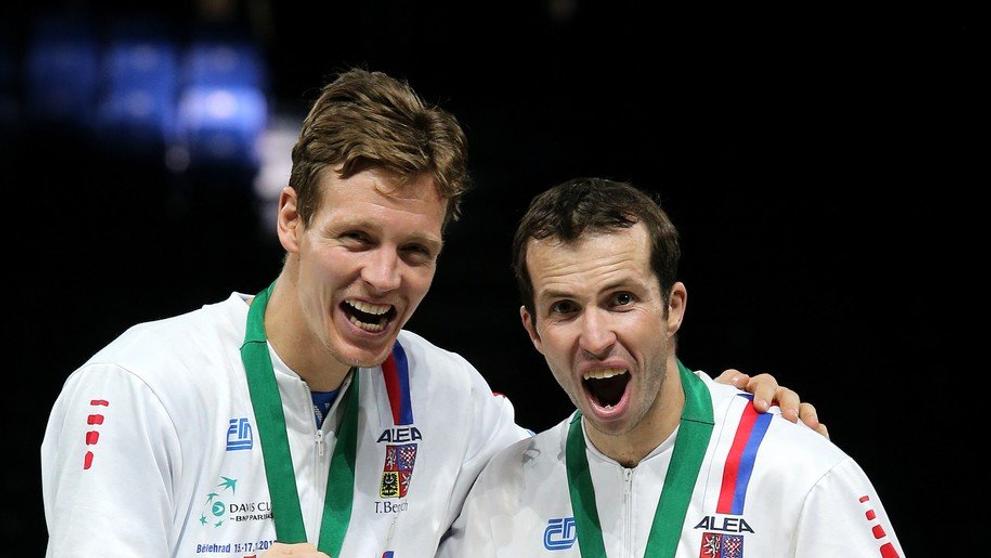V roce 2013 Radek Štěpánek s Tomášem Berdychem obhájili Davis Cup.