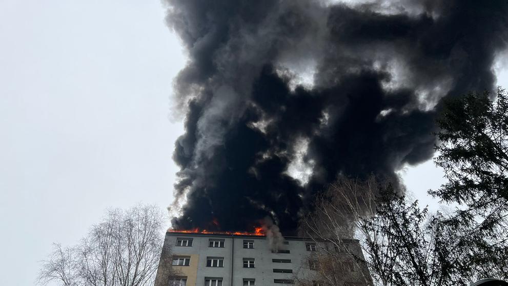 Požár v Českém Těšíně