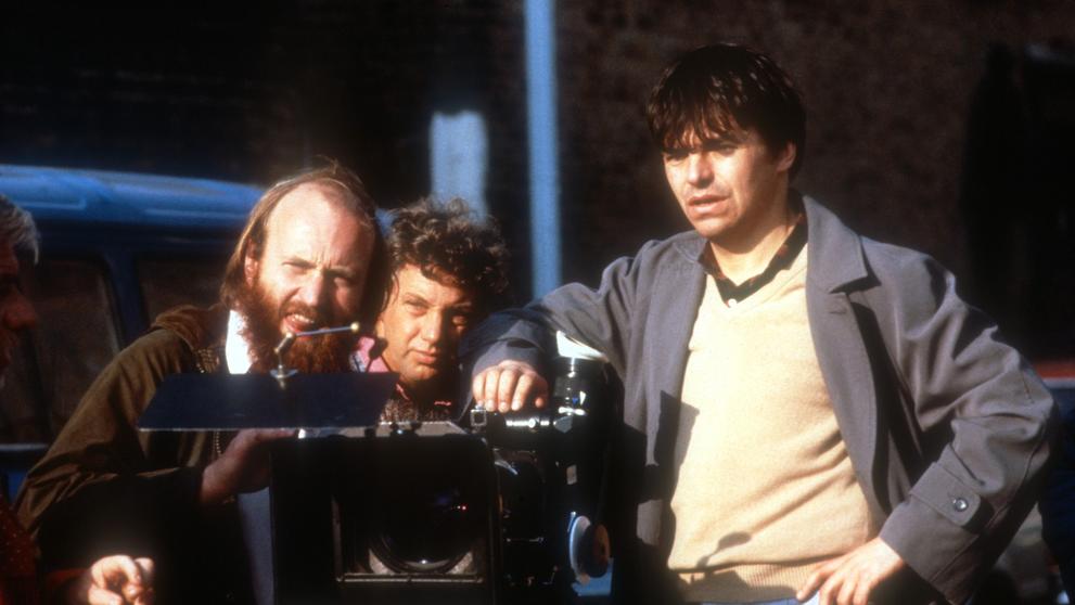 Roger Pratt (vlevo) a Neil Jordan, 1986