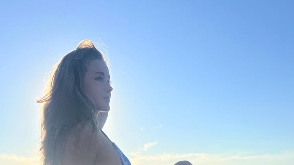 Veronika Zajícová v plavkách