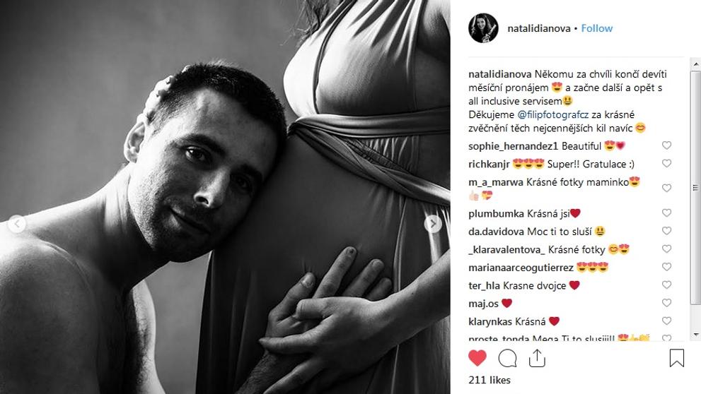 Jan Železný ml. a Natálie Dianová se teší na miminko