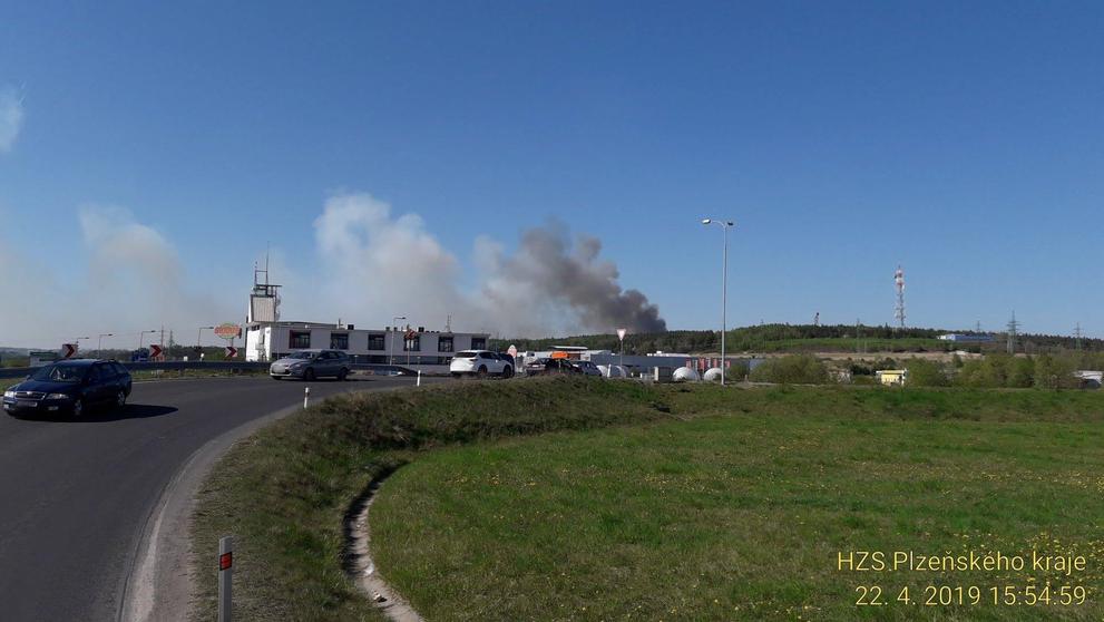 Požár v Chotíkovském lese - 1