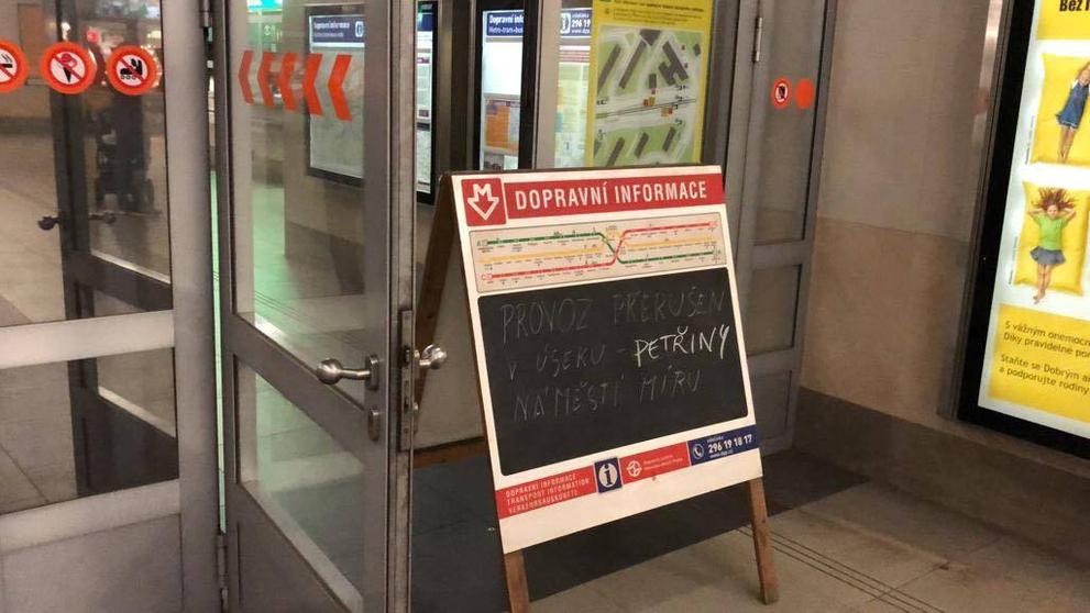 Havárie v pražském metru - proražený tubus - 1