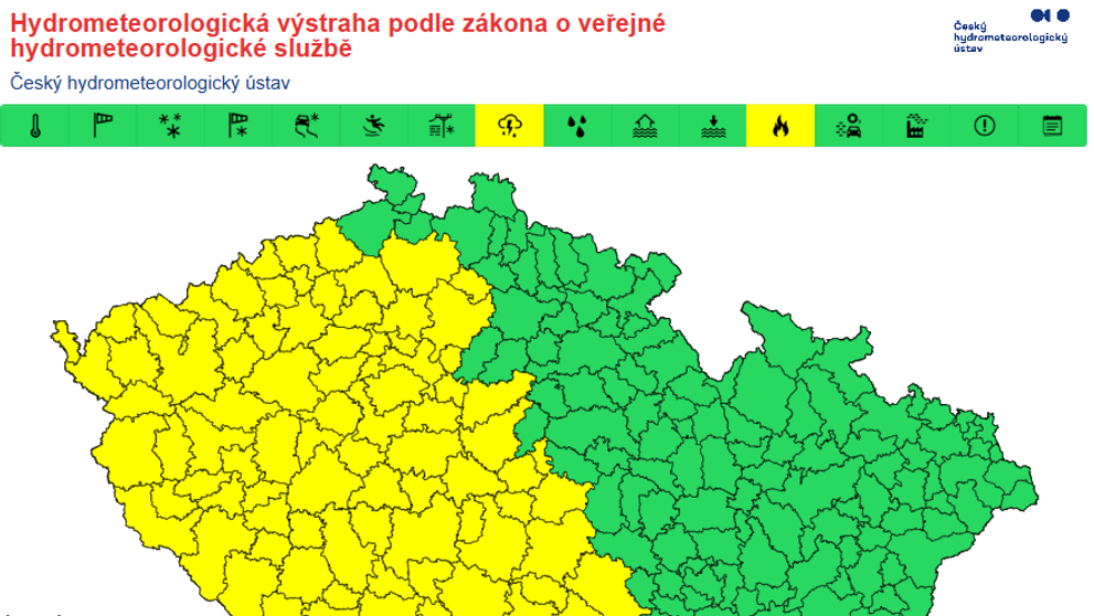 Výstraha ČHMÚ