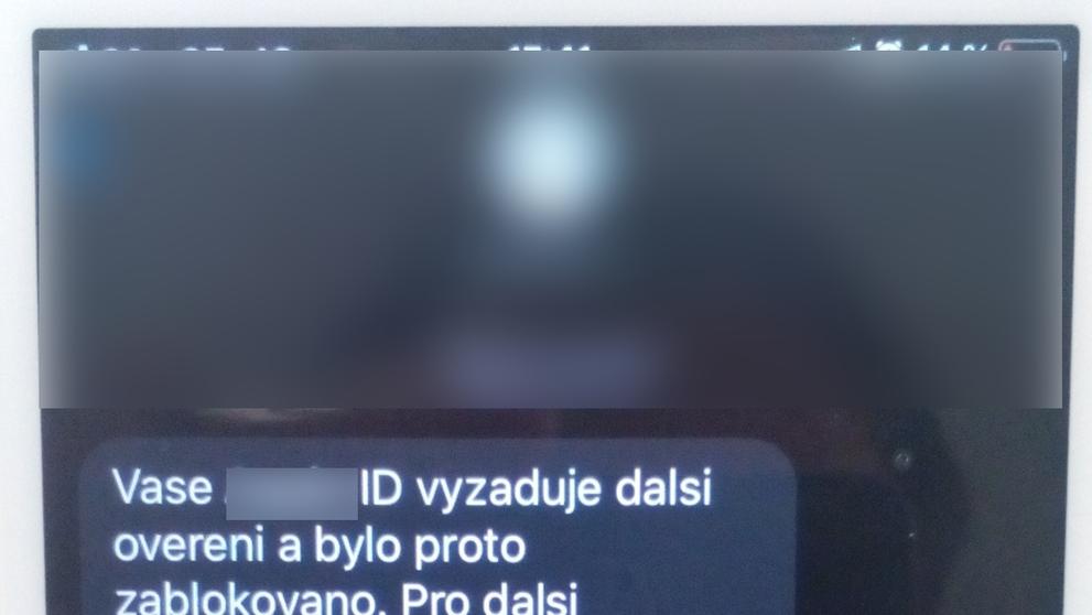 Podvodná SMS o zablokování účtu