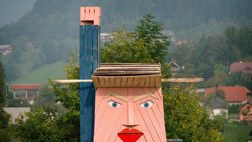 Socha Donalda Trumpa ve Slovinsku - 2