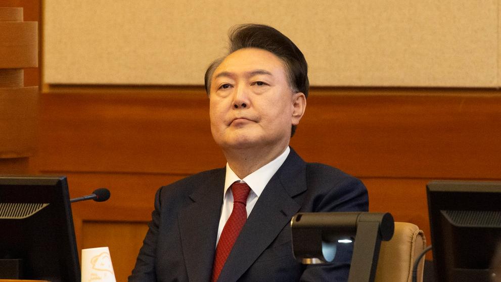 Yoon Suk Yeol u soudu v Soulu v Jižní Koreji