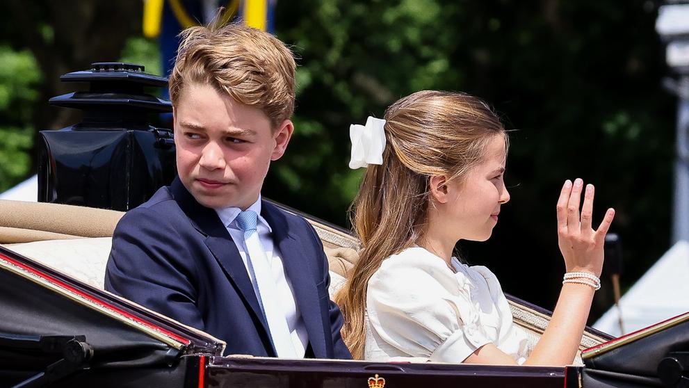 Princ George a princezna Charlotte na Trooping the Colour 2026