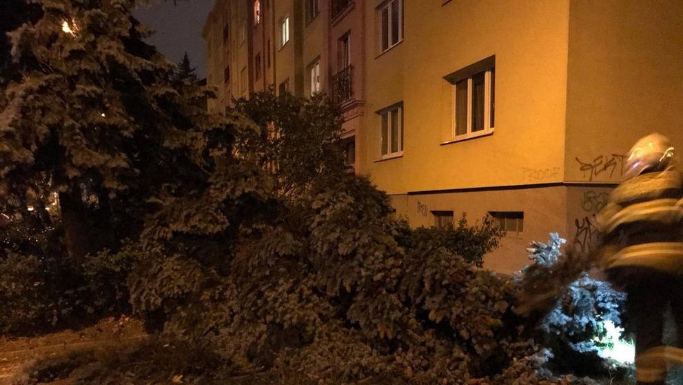 Noční zásahy hasičů kvůli silné bouři - 5