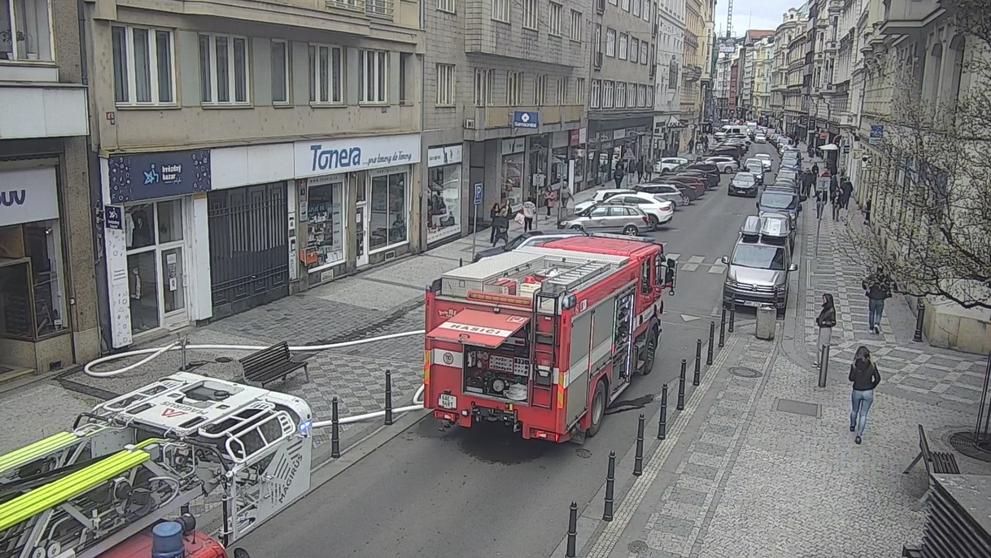 Požár opony v divadle Komedie