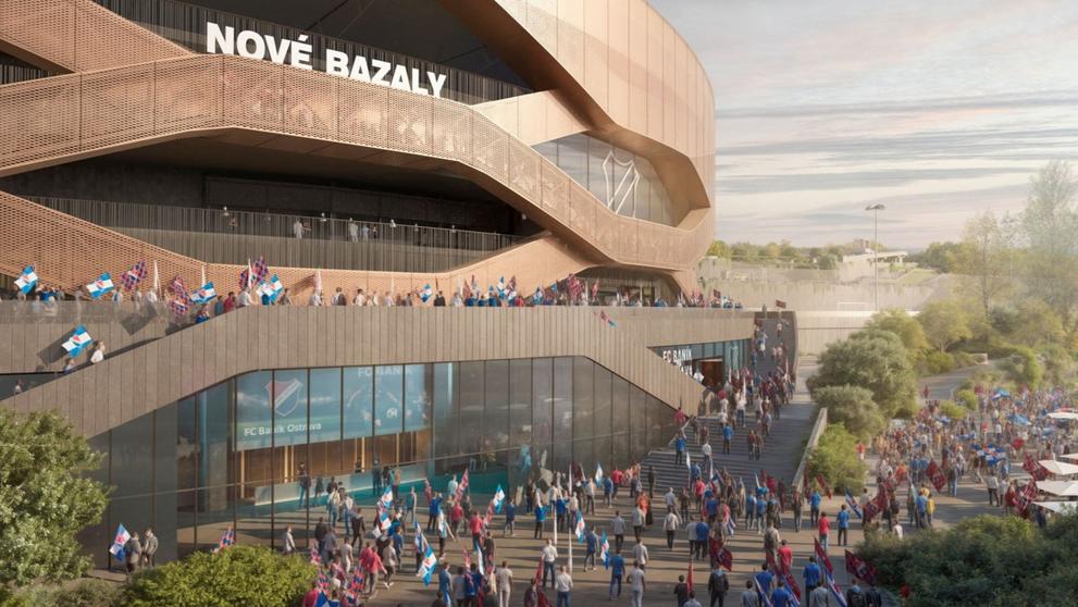 Nové Bazaly. Vizualizace budoucí podoby ostravského stadionu
