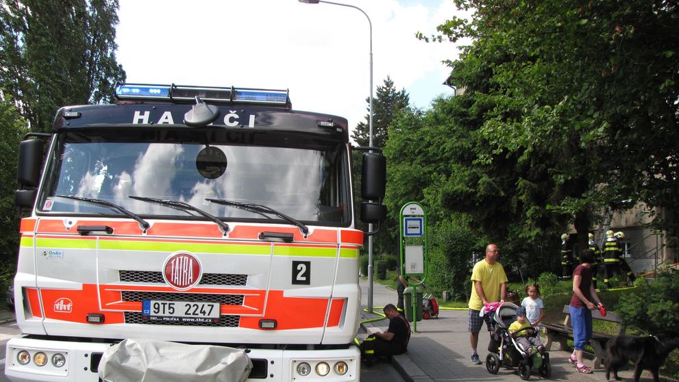 Požár bytu v Havířově - 2