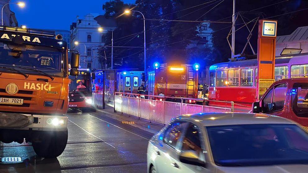 Tragická srážka tramvaje a člověka